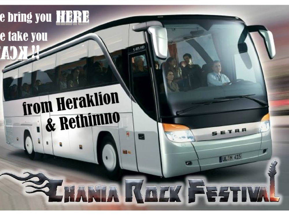 Bus service from Heraklion and Rethimno