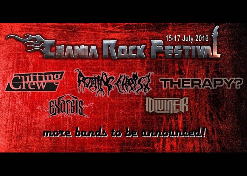 CRF announces first bands: Therapy(NI), Cutting Crew (UK), Rotting Christ (GR), Exarsis (GR), Diviner (GR)