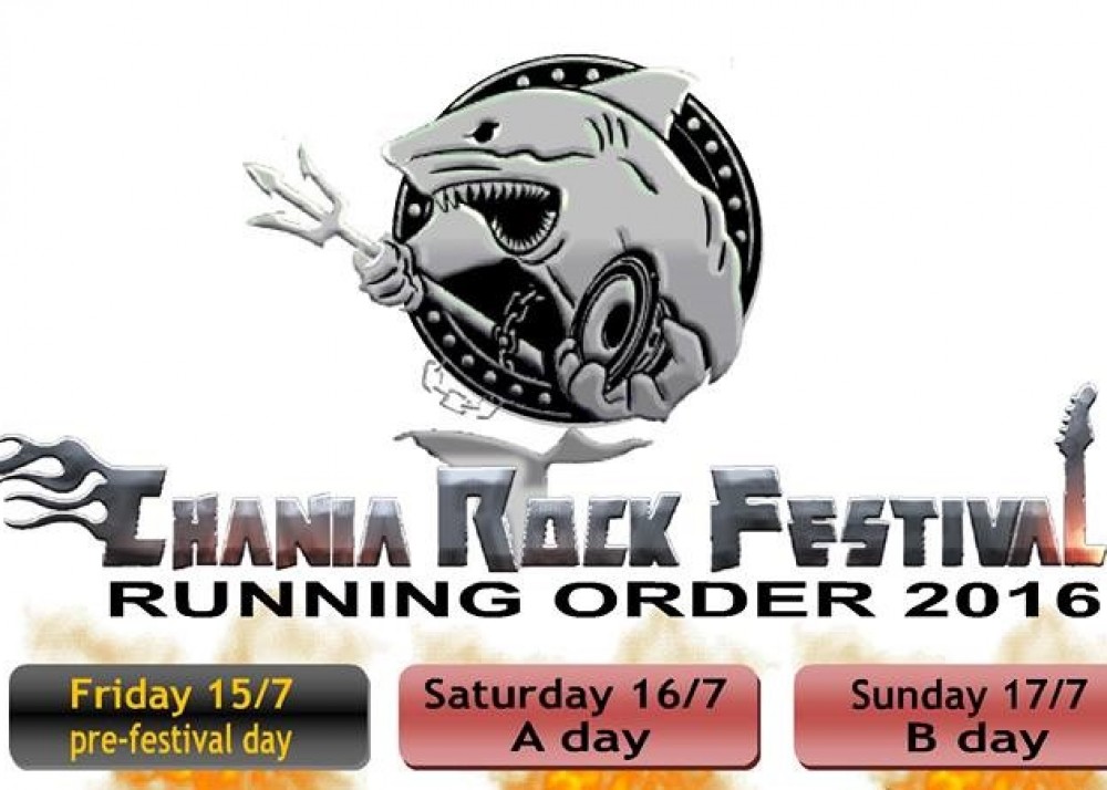 Chania Rock Festival announces the Running Order. Check it out!!
